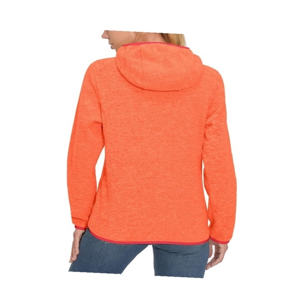 Little Donkey Andy Women's S Lightweight Hooded Softshell Jacket Orange Heather - Picture 8 of 11